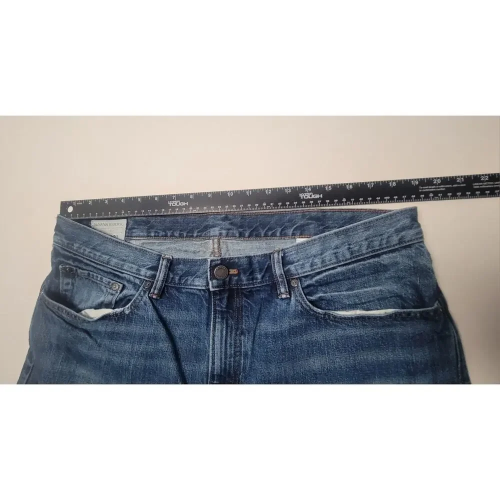 Banana Republic STRAIGHT Distressed Denim Jeans Men's 38x32‎